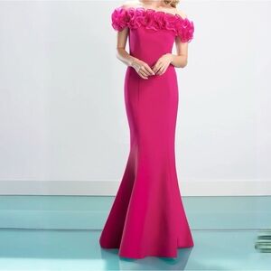 Alexander by Daymor 1461 formal fuchsia dress